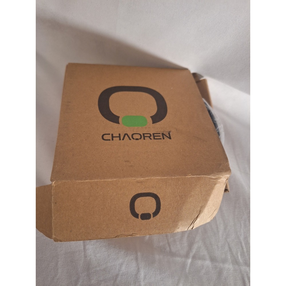 CHAOREN Mens‎ Ratchet Belt Black Leather Adjustable Slide Buckle Size Large New